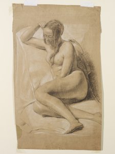 Nudo femminile seduto, 1847